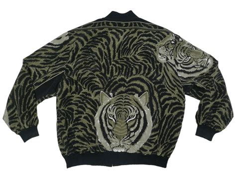 versace jacket tiger|Versace suede jacket.